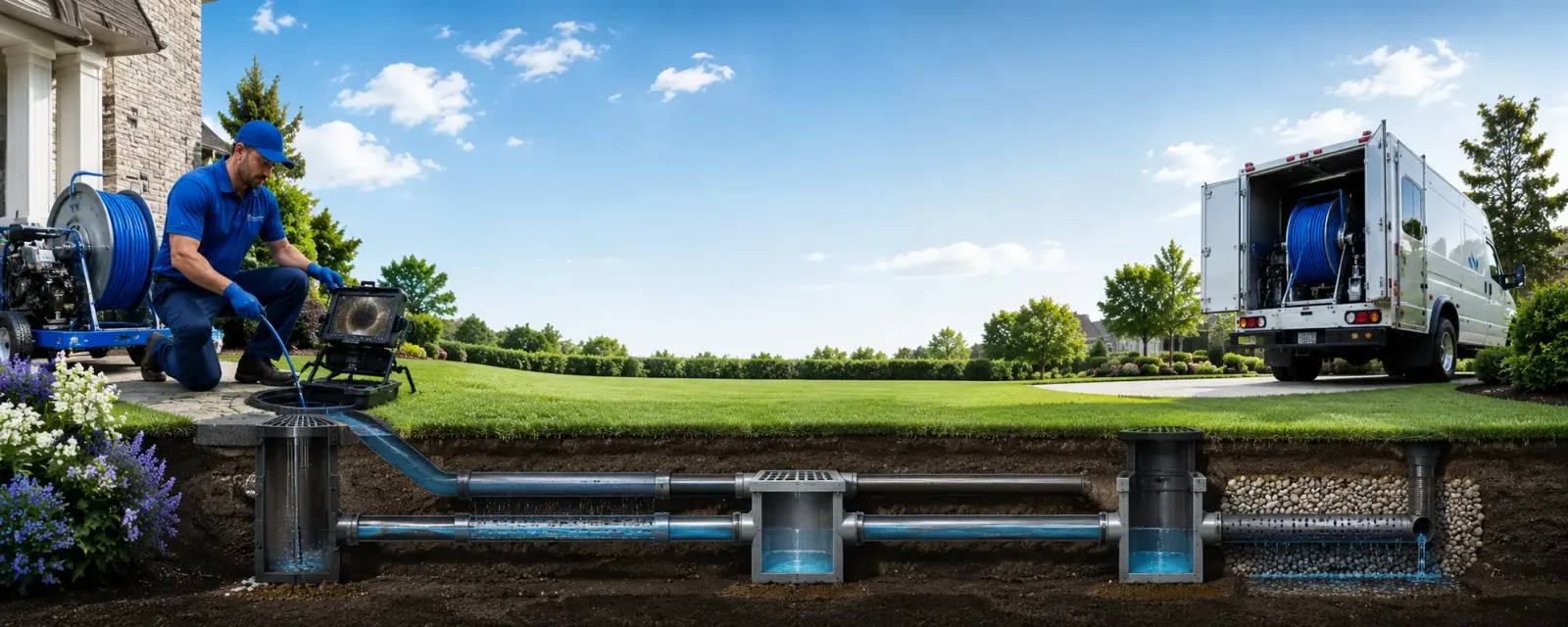 Outdoor drain cleaning information for Otwell, IN